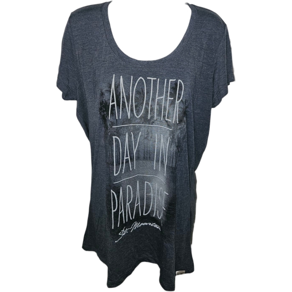 NWT Cariloha  Crazy Soft Bamboo "Another Day In Paradise" St. Martin Top